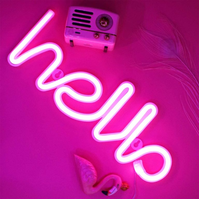Hello Neon Sign