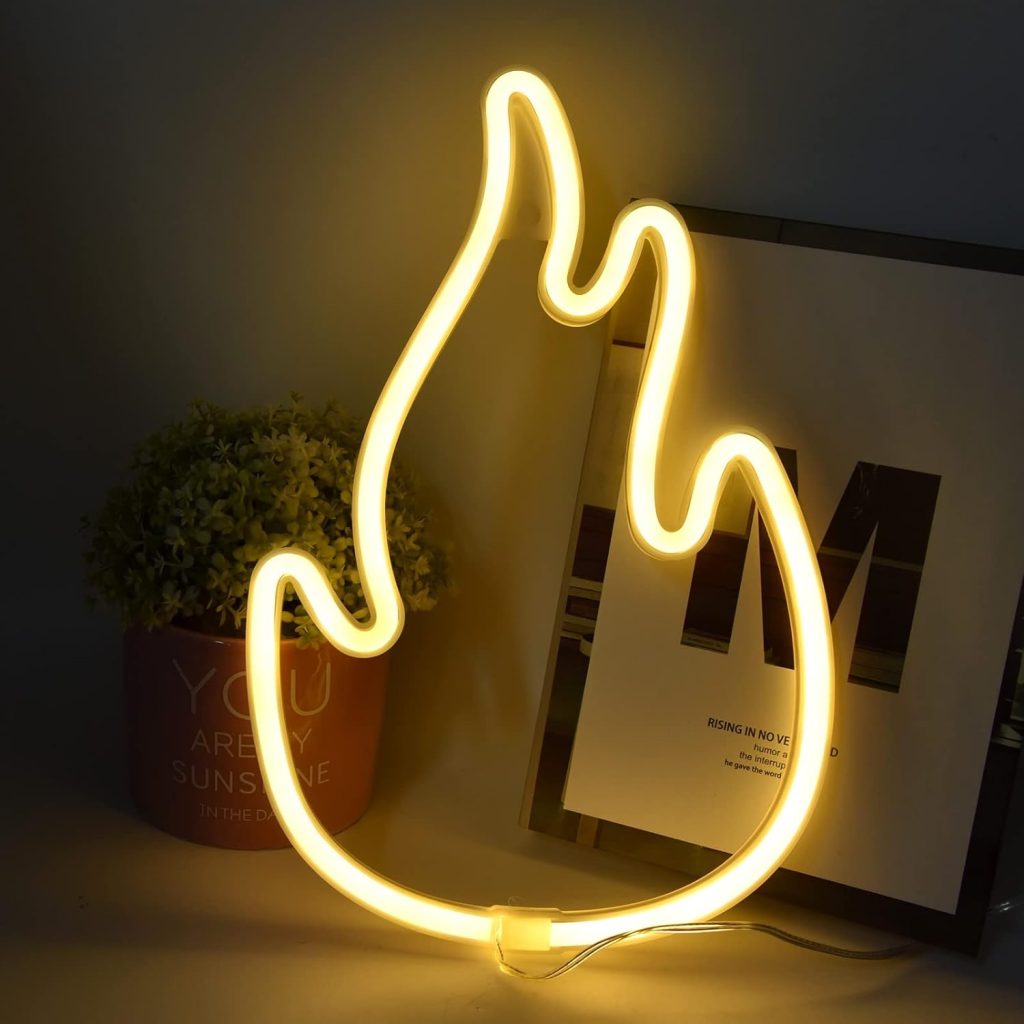 Fire Flame Neon Sign