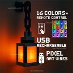 Minecraft Pixelated Lantern Night Light