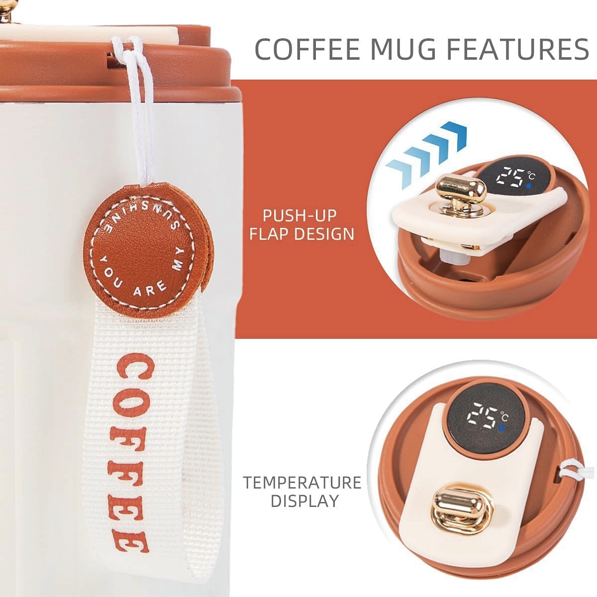 Vacuum Insulated Coffee Mug with Temperature Display 2 Vacuum Insulated Coffee Mug with Temperature Display