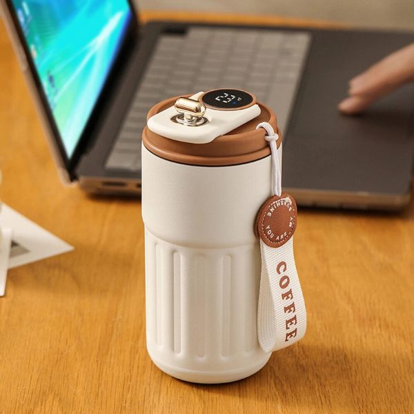 Vacuum Insulated Coffee Mug with Temperature Display
